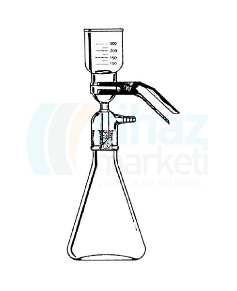 CMT-VF-2000 Vakum Filtrasyon Seti (Askıda katı madde düzeneği) 2000 ml Erlen Hacmi