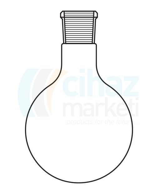 Çalışkan Cam Teknik LG006.02.0250 Distilasyon fraksiyonları toplama başlığı, Yedek parçaları (Balon, Tek şilifli, Dibi Yuvarlak) 250 ml Hacim, NS: 14.5/23