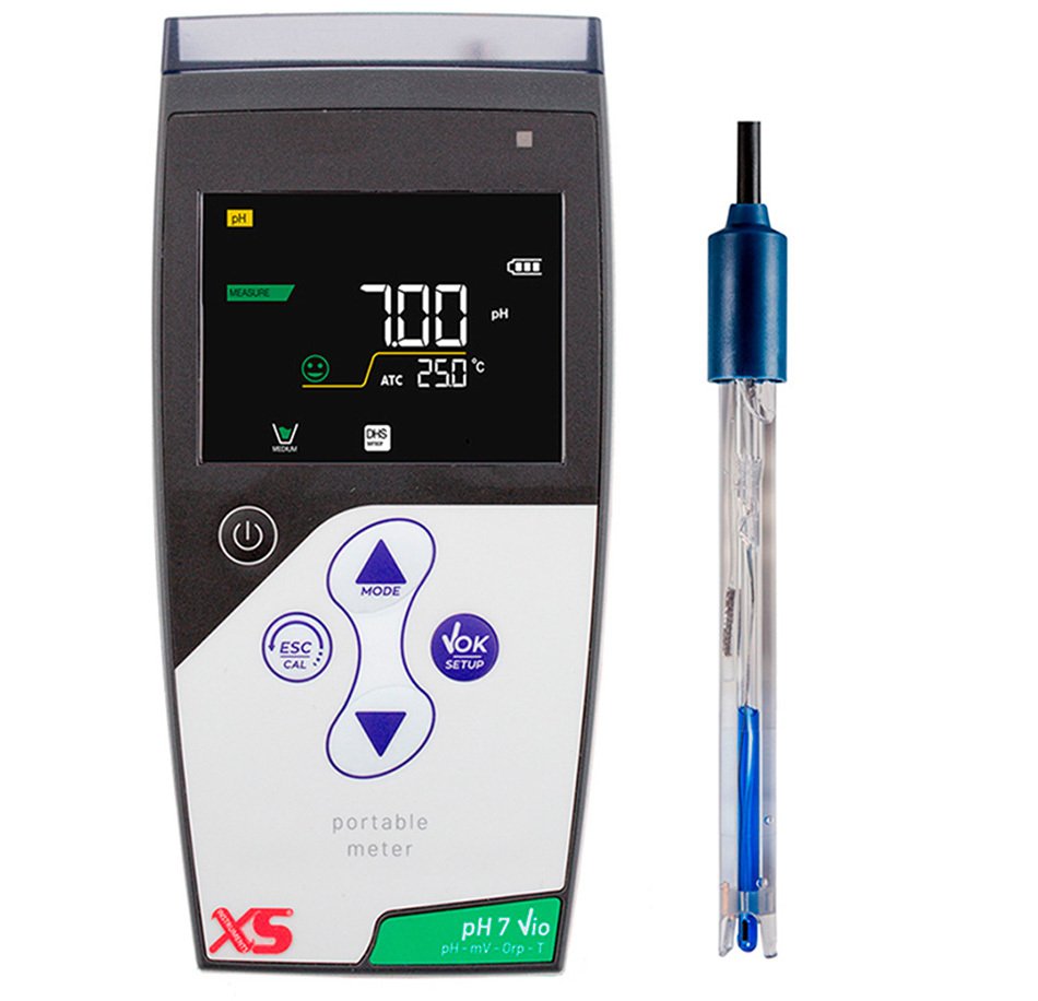 XS Instruments pH 7 Vio Taşınabilir pH Metre + XS 201 T Analog pH Elektrotu
