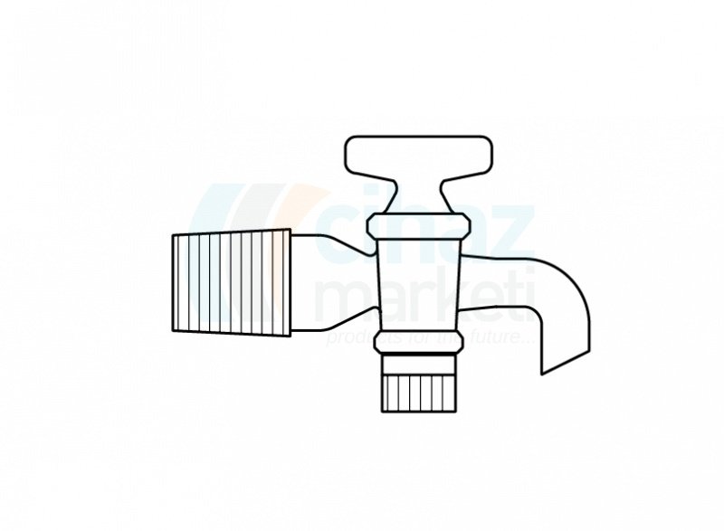 Çalışkan Cam Teknik LG002.14.1423 Şilifli Musluk, PTFE NS : 14,5/23