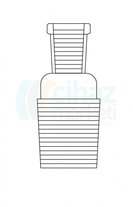 Çalışkan Cam Teknik LG003.01.2419 Adaptör Erkek NS: 19/26, Dişi NS: 24/29