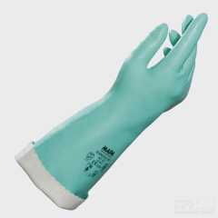 ISOLAB 080.22.008 eldiven - nitril - kimyasal koruma - ağır iş - medium