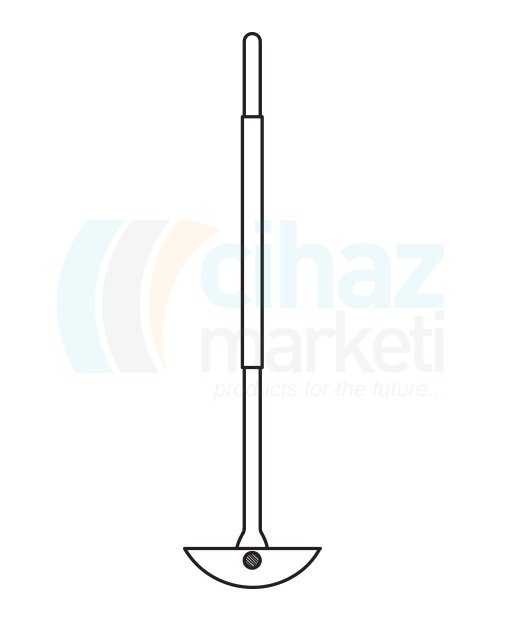 Çalışkan Cam Teknik LG024.11.0410 Karıştırma Şaftı, PTFE Uçlu 10mm x 160 mm Şaft Çapı * Şaft Uzunluğu, 410 mm Uzunluk
