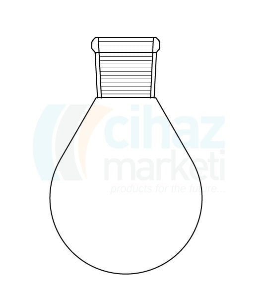 Çalışkan Cam Teknik LG006.14.0100 Balon, Armudi 100 ml Hacim, NS: 29/32