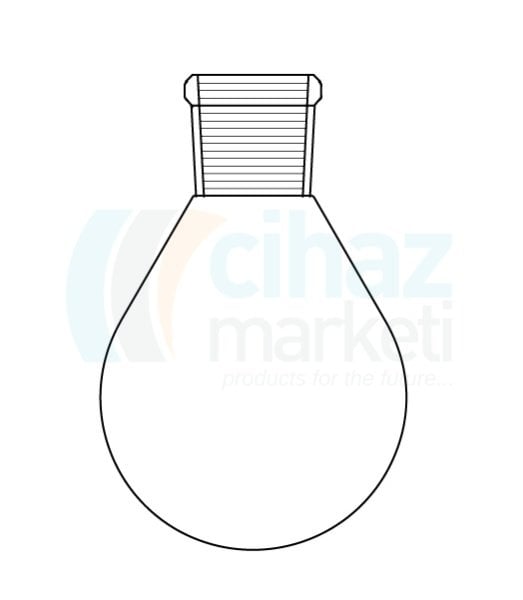 Çalışkan Cam Teknik LG006.14.0250  Balon, Armudi 250 ml Hacim, NS: 29/32