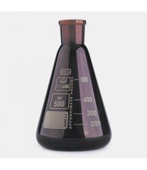 ISOLAB 028.11.502 erlen - cam - şilifli - amber - 500 ml - NS29/32