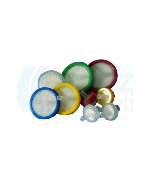 Çalışkan Cam Teknik PL.099.01.002 Enjektör Ucu Filtreler, PVDF (Polivinilden Diflorür) 25 mm Çap, 0.45 μm Porozite, Beyaz