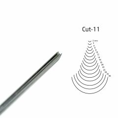 KIRSCHEN  Two Cherries Düz Tip Geniş Oluklu Iskarpela 2 mm Cut11 (3111002)