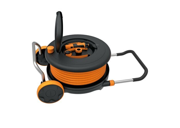 FISKARS Arabalı Bahçe Sulama Hortum Seti 30 Metre (1023644)