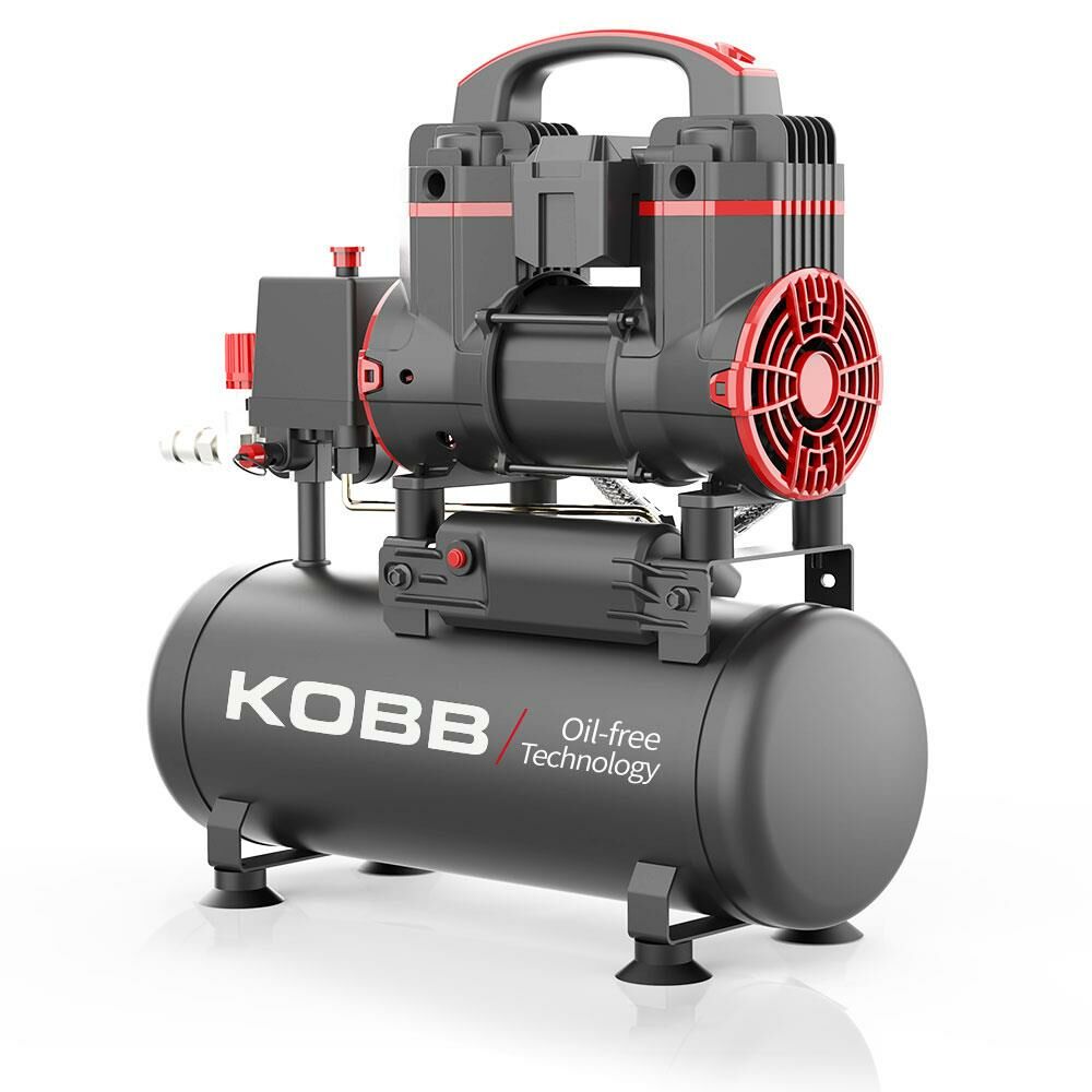 KOBB KBK8S 1.2HP 8Lt 8Bar Yağsız Sessiz Taşınabilir Hava Kompresörü