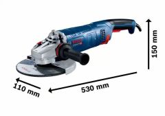 BOSCH GWS 24-230 JZ Taşlama 2400 Watt (Toz Emme Sistemli)