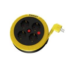 Stanley ST- H Kompakt Serisi IP20 4 Soketli 5 Metre Makaralı Kablo USB’li