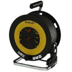 Stanley STP2515RNF Makaralı Kablo Kauçuk 25 Mt, 3x1.5mm, 4 Priz IP44