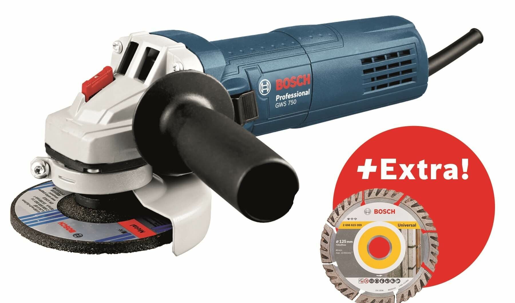 BOSCH GWS 750-125 Profesyonel Avuç Taşlama 750 Watt