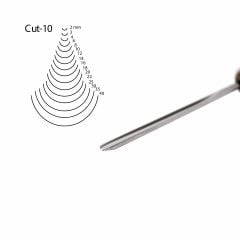 KIRSCHEN Two Cherries 3 mm Düz Oluklu Iskarpela Cut10 (3110003)