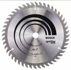 BOSCH Optiline Wood 184 mm 48 Diş Ahşap Daire Testere Bıçağı