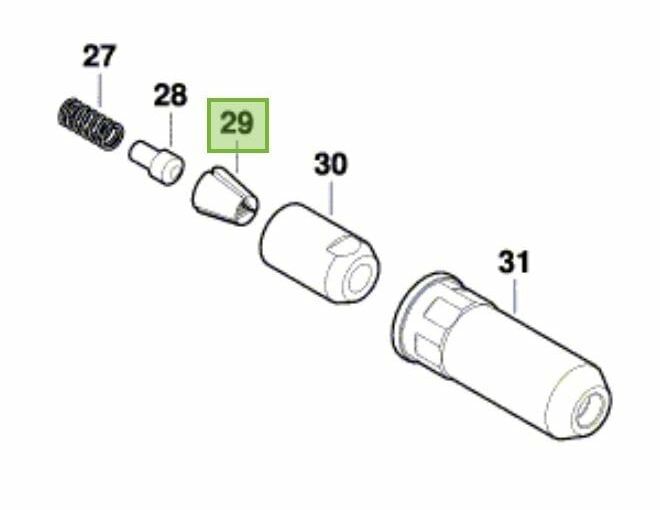 BOSCH Yedek Perçin Tutucu Çene (GRG 18V-16 Perçin Tabancası İçin)