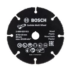 BOSCH Carpide Multi Whell Çok Amaçlı Elmas Kesici Disk 76 mm (2608901196)