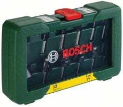 BOSCH 8 mm Ahşap Freze Uç Seti 12 Parça (2607019466)