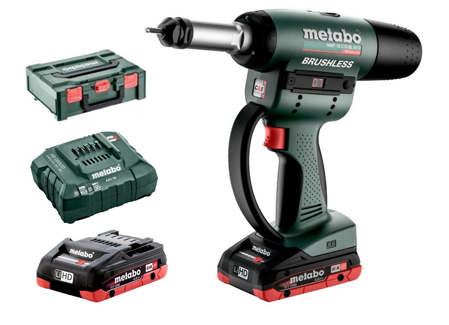 METABO NMP 18 LTX BL M10 Akülü Somun Perçin Tabancası 18 Volt