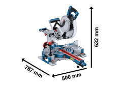 BOSCH GCM 18V-254 D Akülü Kızaklı Gönye Kesme Makinası 254 mm (Akü ve Şarj Aleti Hariç)