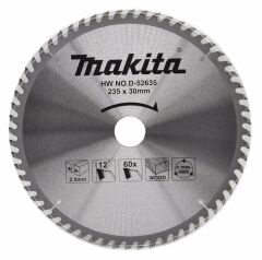 MAKİTA 235 mm 60 Diş Ahşap Daire Testere Bıçağı (D-52635)