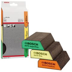 BOSCH S470 Çok Amaçlı Kombi Sünger Zımpara Seti 3 Parça