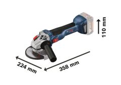 BOSCH GWS 18V-10 Akülü Taşlama 125 mm (Akü ve Şarj Aleti Hariç)
