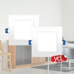 YCL Yücel Eko Seri 6 Watt Sıva Altı Kare Led Panel Armatür Beyaz Işık