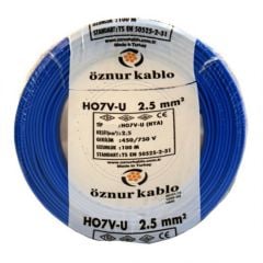 Öznur 2.5mm2 Mavi NYA Kablo