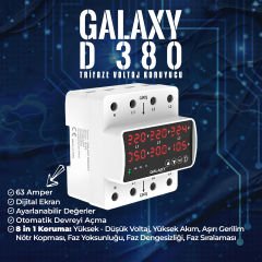Galaxy D380 Trifaze Kontrol Cihazı ve Voltaj Koruyucu