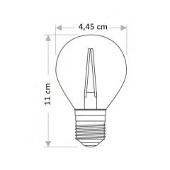 Şavk Ş500580 4W E27 Duylu Balköpüğü T45 Filamanlı Rustik Led Ampul