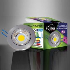 Fujika 5w 4000K Günışığı Krom Kasa Cob Led Armatür