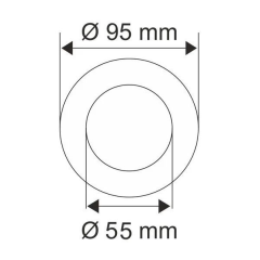 Helios HS 1851 Damla Cam Spot Kasası LEDli (Ampulsüz)