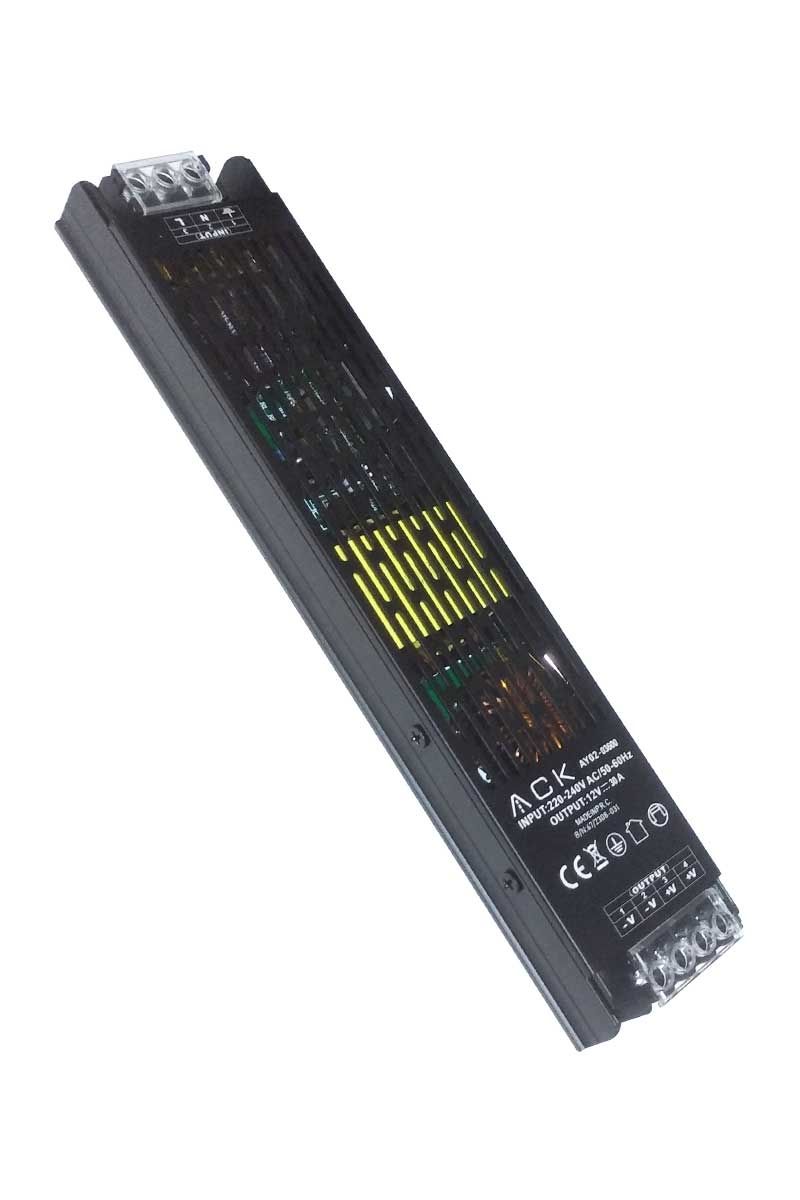 Ack AY02-03600 360W 30A 12V İç Mekan LED Trafosu