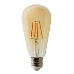 Şavk 500672 6 Watt ST64 Balköpüğü Flamanlı Rustik Led Ampul 2200K Sarı Işık