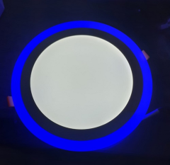 Global 18+6W Sıva Altı Yuvarlak 2in1 Mavi+Beyaz Işık Led Panel