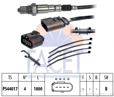 VW OKSİJEN SENSÖRÜ 06A906262AC 06A906262AK 058906265B 1800 mm