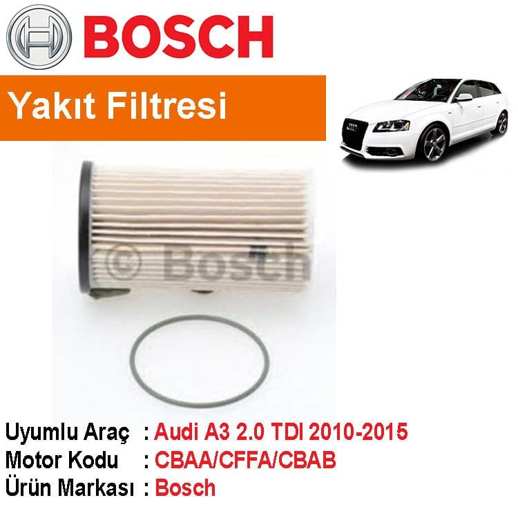 Audi A3 2.0 TDI Yakıt Filtresi 2010-2015 [Bosch]402006