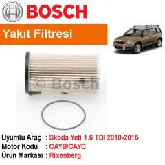 Skoda Yeti 1.6 TDI Yakıt Filtresi 2010-2015 [Bosch]402006