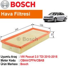 VW Passat 2.0 TDI Hava Filtresi 2010-2015 [Bosch]