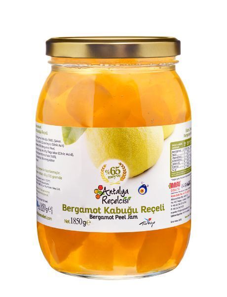 Antalya Reçelcisi Bergamot Kabuğu Reçeli 1850g