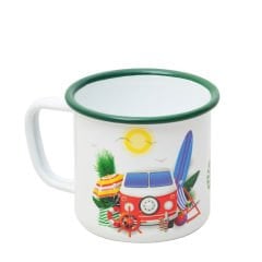 Campout Emaye Kupa Beyaz Karavan