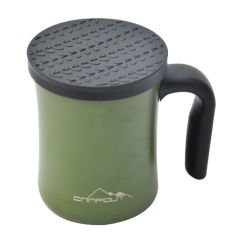 Campout Çift Katmanlı Termos Kupa 350ml - Yeşil