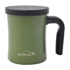Campout Çift Katmanlı Termos Kupa 350ml - Yeşil