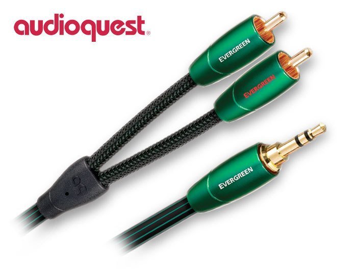 AUDIOQUEST Evergreen 3,5mm-RCA Kablo 1 mt