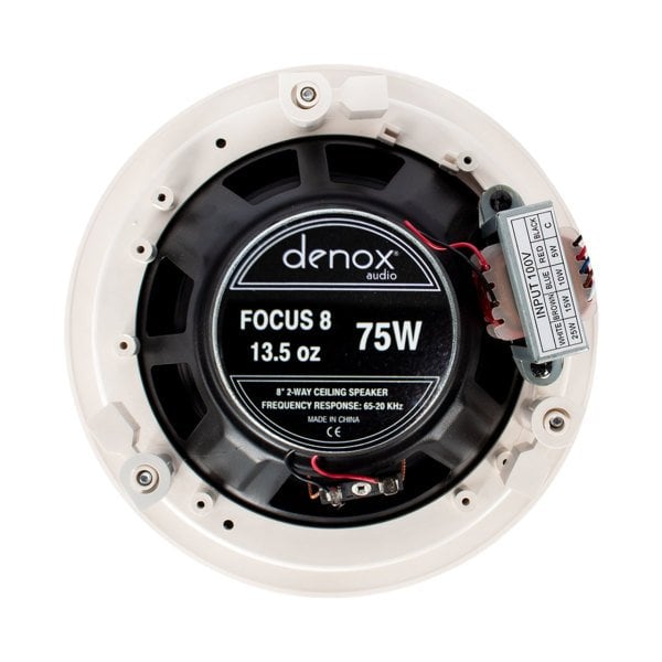 DENOX FOCUS-8 8'' 2 Yollu Alçıpan Tipi Hoparlör 75W 100V/8 Ohm