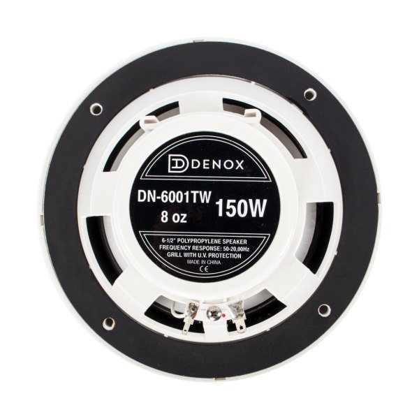 DENOX DN - 6001 TW 6,5'' İki Yollu Neme ve Suya Dayanıklı Dış Ortam Hoparlörü, 50-100W 8Ohm