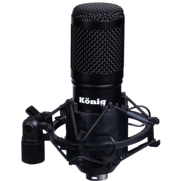 KÖNİG K-CM 800 CONDENSER STÜDYO KARAOKE KAYIT MİKROFONU SİYAH