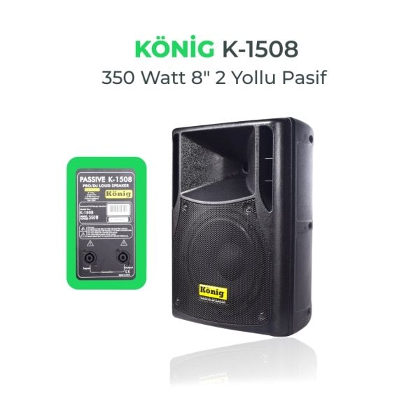 KÖNİG K–1508 PASİF HOPARLÖR MAX 350 WATT 20 CM PASİF HOPARLÖR